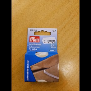Dobbeltkl�bende tape til l�der