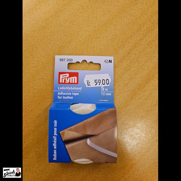 Dobbeltkl�bende tape til l�der