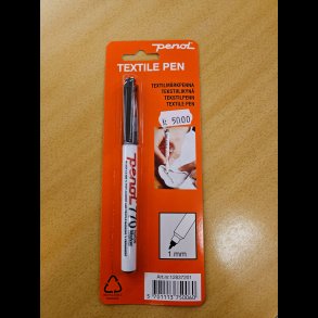 Permanent textil pen sort