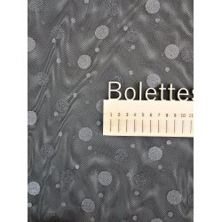 Sort tyl med slv pletter