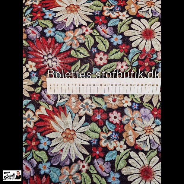 Gobelin med flotte blomster