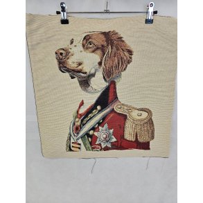 Gobelin panel med hund i uniform