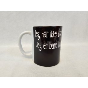 Krus med citat sort