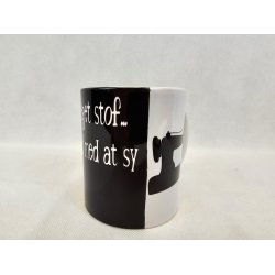 Krus med citat sort