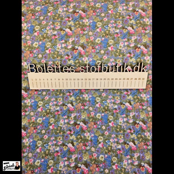Blomstret dobbelt gauze 