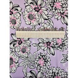 Viskosejersey store blomster