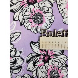 Viskosejersey store blomster