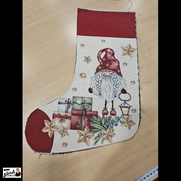 Julesok Nisse og gaver gobelin panel