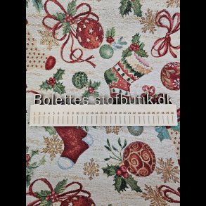 Julesok og julepynt rhvid gobelin