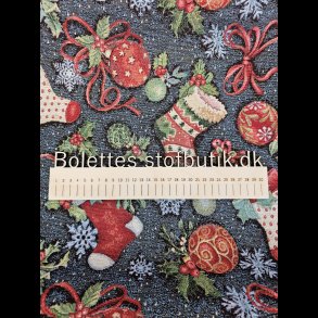 Julesok og julepynt bl gobelin