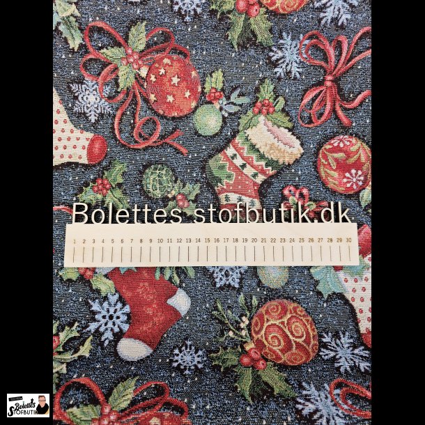 Julesok og julepynt bl gobelin