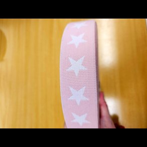 Bld elasik med stjerner 4cm