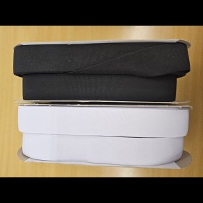 Elastik sort og hvid 4 cm