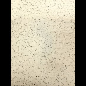 Dobbelt gauze hvid med slv pletter