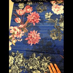 Blomster med glimmer trde vinter jersey