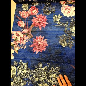 Blomster med glimmer trde vinter jersey