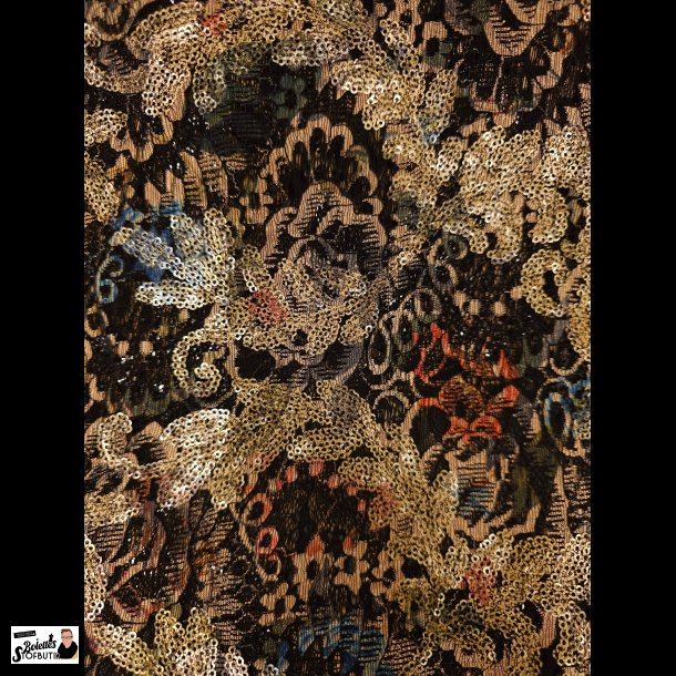 Blomster blonde med pallietter