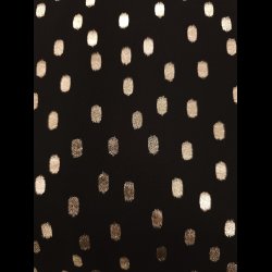 Sort chiffon med guld pletter