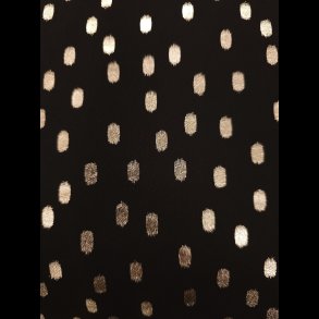 Sort chiffon med guld pletter