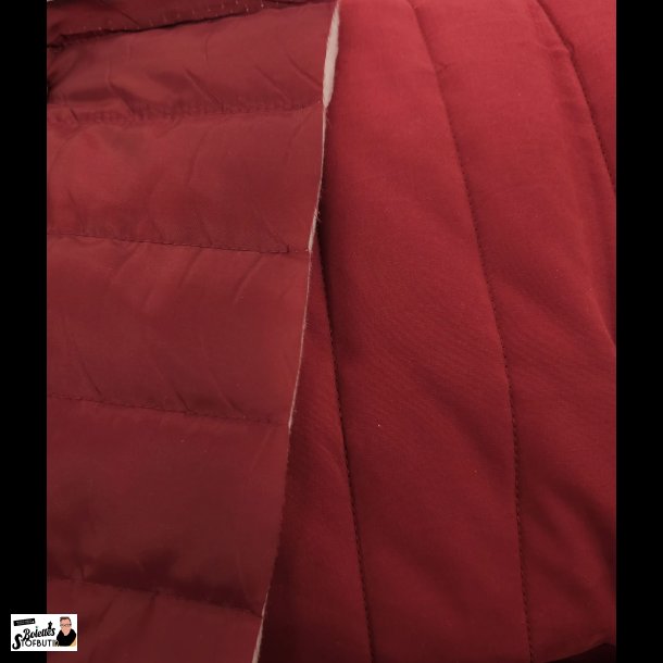 Quiltet stof bomuld/nylon fuchia