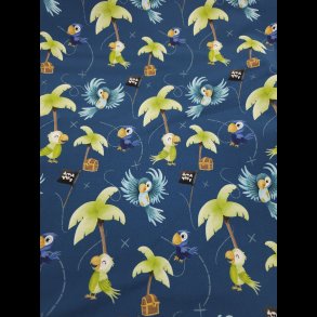 Pirat papegje bomulds jersey