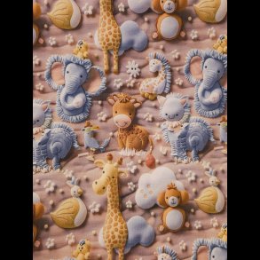 3D dyr bomulds jersey