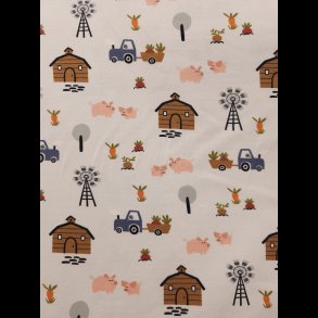 Bondegrd lys bundfarve bomulds jersey