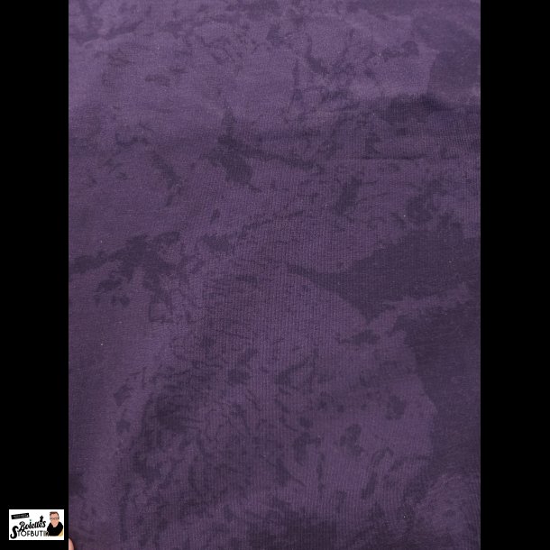 Lilla marmoreret bomulds jersey