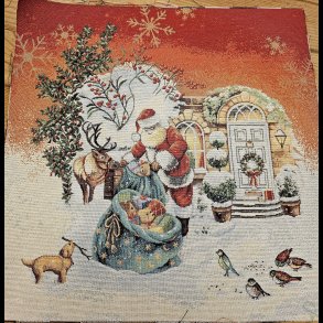 Julemand med sk gobelin panel