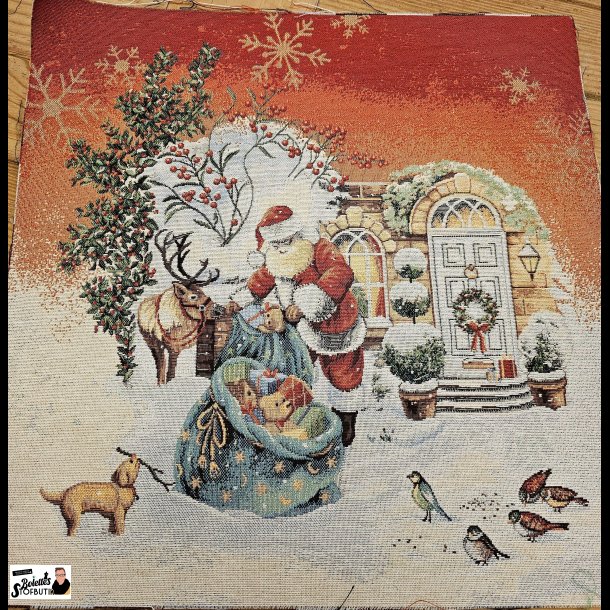 Julemand med sk gobelin panel