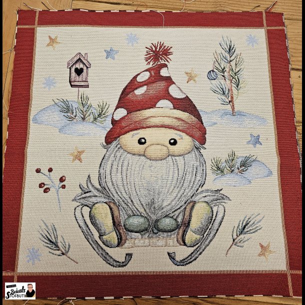 Nisse med svampehat gobelin panel