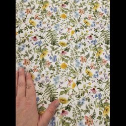 Sommer blomster bomulds jersey