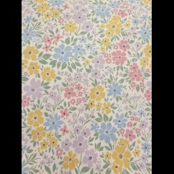 Pastel blomster bomulds jersey