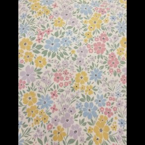 Pastel blomster bomulds jersey