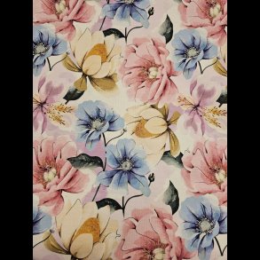 Store sommer blomster bomulds jersey