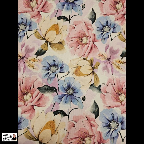 Store sommer blomster bomulds jersey