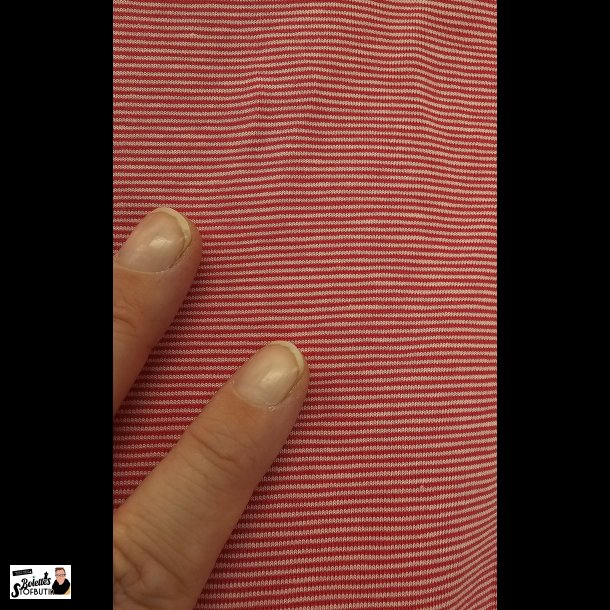 Sm stribet lys/mrk pink bomulds jersey
