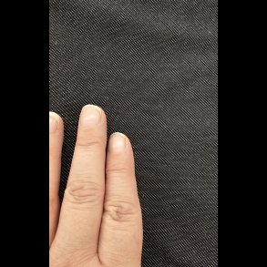 Bomulds jersey med jeans effekt sort