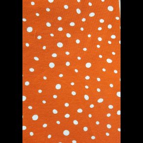 Orange med hvide pletter bomulds jersey