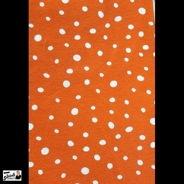 Orange med hvide pletter bomulds jersey