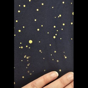 Mrkebl bomulds jersey med guld folie pletter