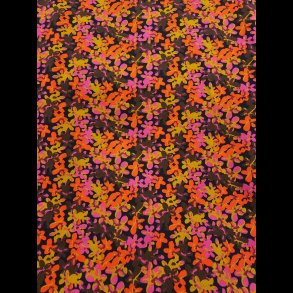 Sm blomster pink/orange/brun bomulds jersey