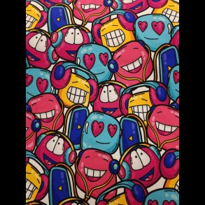 Tegneserie french terry