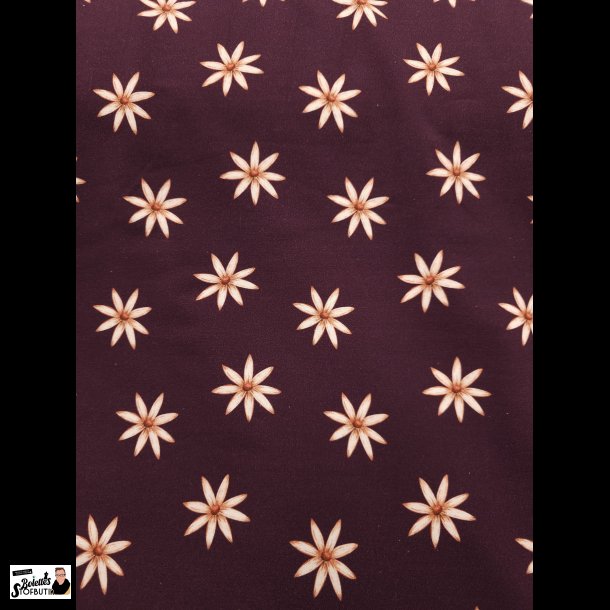 Sm blomster french terry