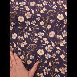 Blomster french terry og modal