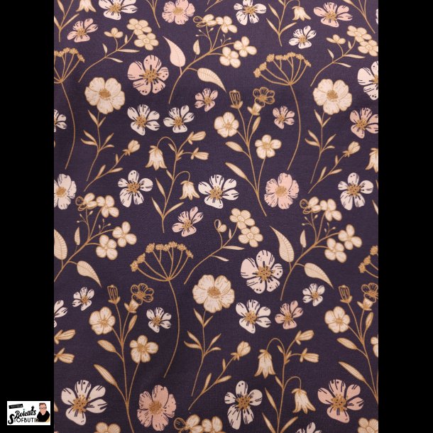 Blomster french terry og modal