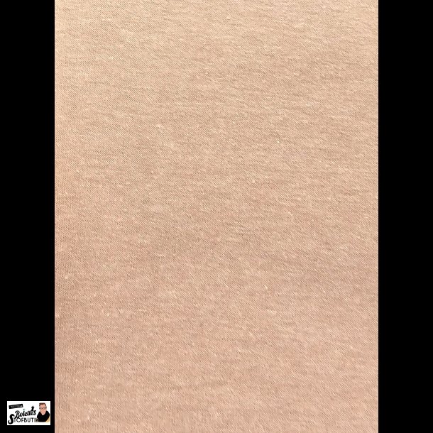 Beige meleret french terry