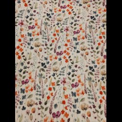 Rib jersey sm blomster