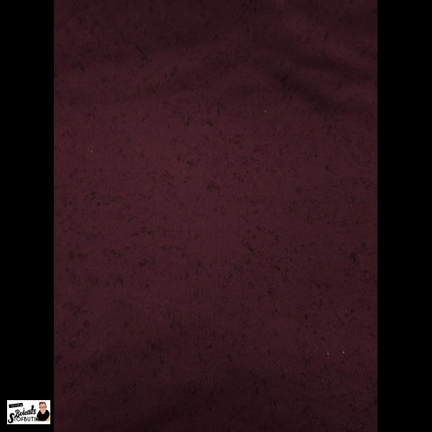 Bordeaux med sm sorte pletter french terry