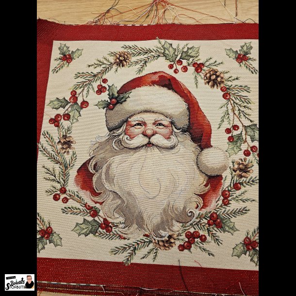 Julemand med rd kant gobelin panel 